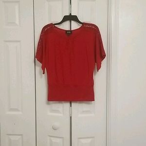 Red XL women's blouse